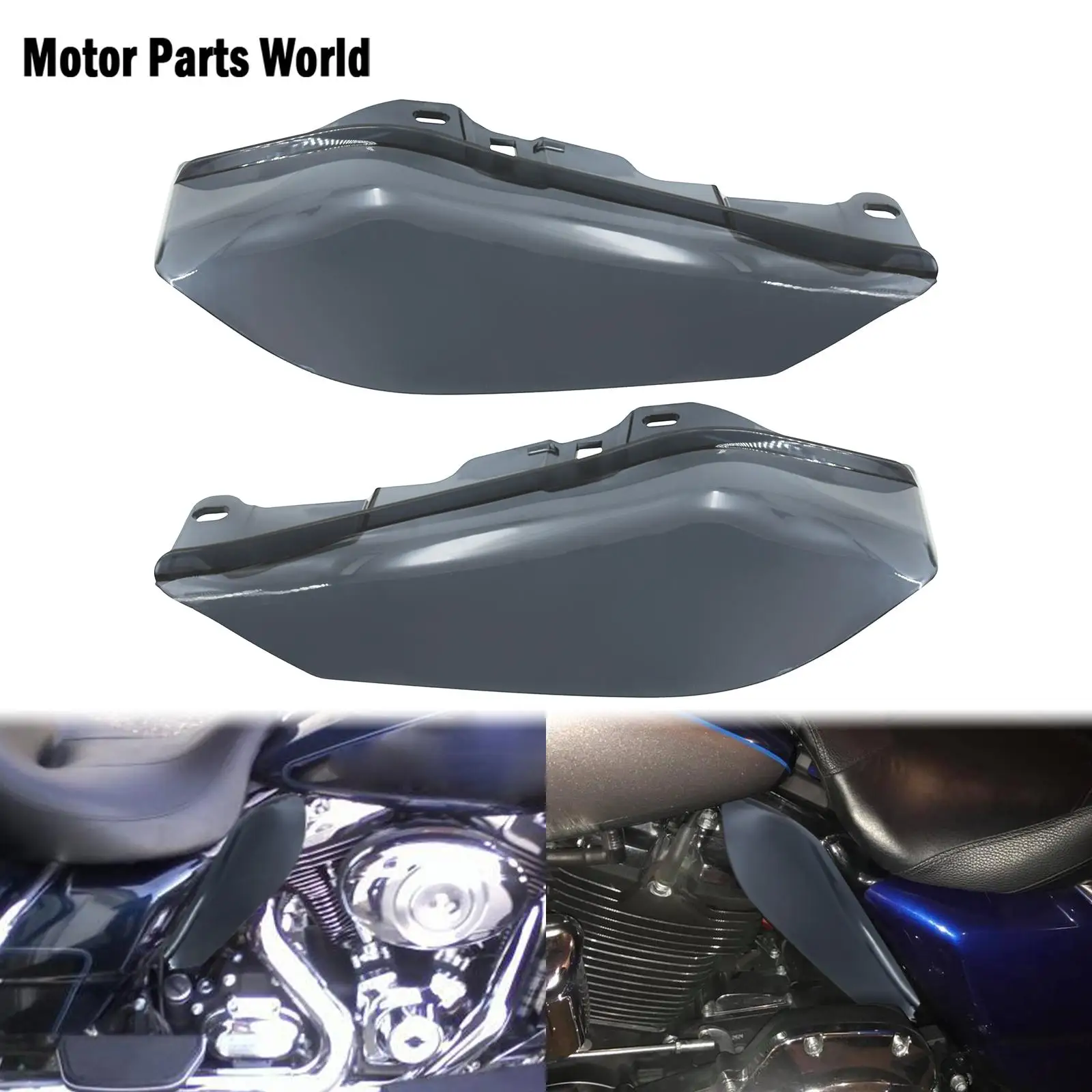 Motorcycle Engine Heat Shield Midframe Air Deflector Trim For Harley