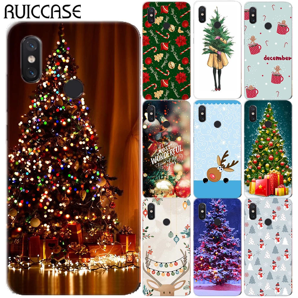 

Merry Christmas Soft TPU Case Cover For Coque Xiaomi Mi A1 A2 Mi 9 8 Lite Redmi Note 5 4 4X 4A 5A 6A 5 Plus 6 7 8 Pro Capa