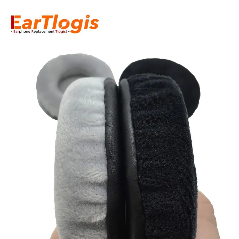 

EarTlogis Velvet Replacement Ear Pads for Plantronics Audio 995 Noir Headset Parts Earmuff Cover Cushion Cups pillow