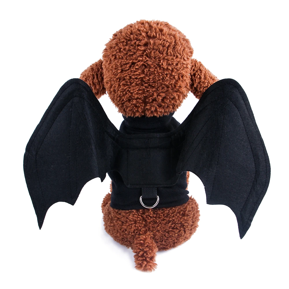 Хэллоуин косплей собака кошка забавная одежда черный паук летучая мышь крылья Хэллоуин для домашней собаки Тедди костюм одежда куртки