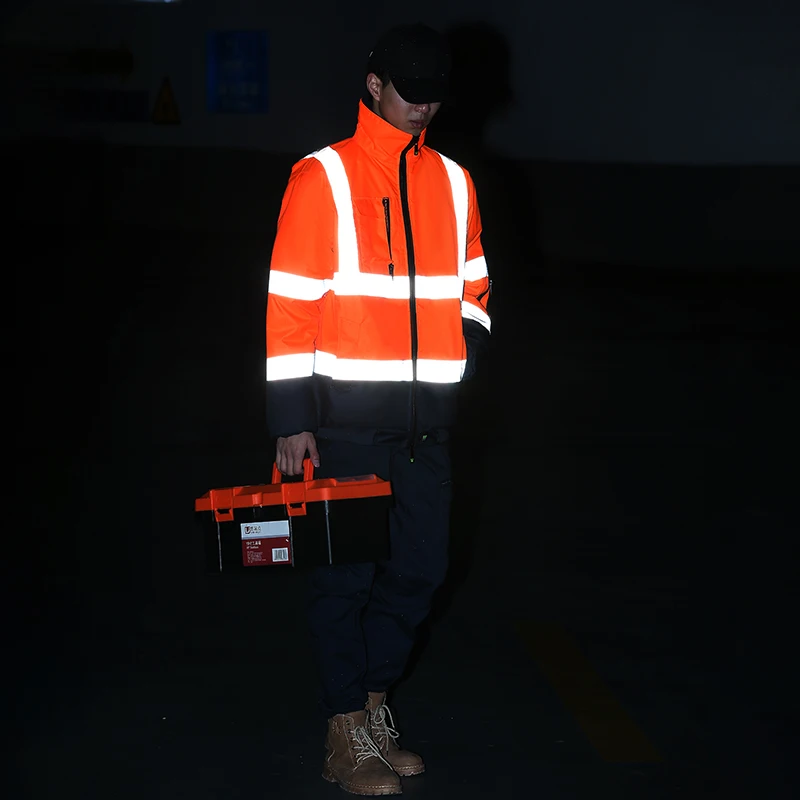 Gilet de sécurité orange EN 471  Visibilité maximale - Ateq uniformes