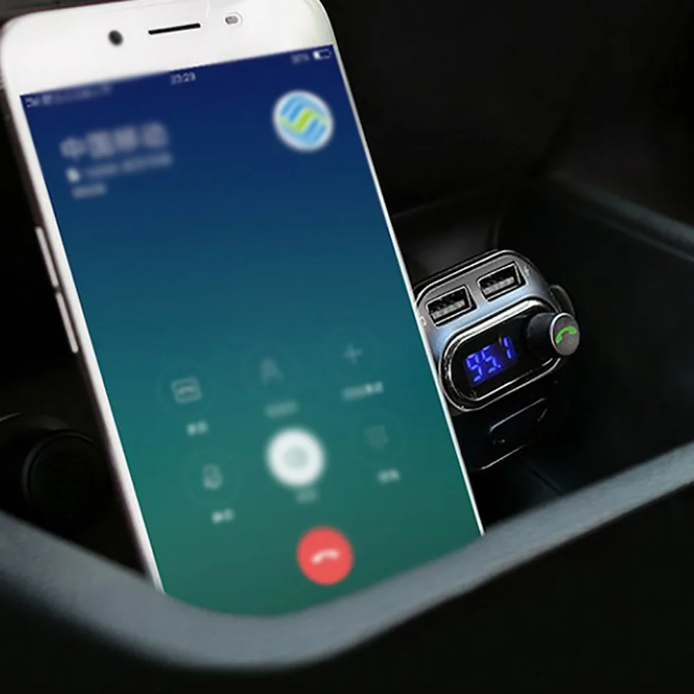 Двойной usb порт Mp3 плеер Bluetooth fm-передатчик Автомобильный Mp3 плеер беспроводной радио адаптер цифровой дисплей для планшетов для Xiaomi