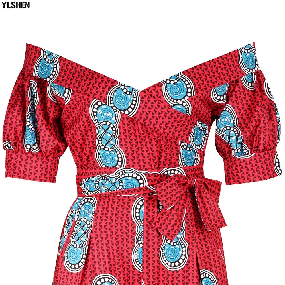 Dashiki African Clothes for Women Traditional Print  Jumpsuit Dresses Basin Riche Clothing Vetement Robe Africaine Femme 2019 09