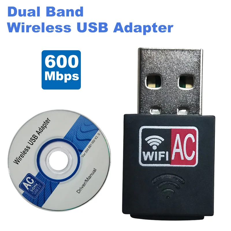 

wireless external ethernet 802.11ac laptop usb 2.4g & 5g desktop wifi adapter antena dongle lan wi-fi card longo alcance