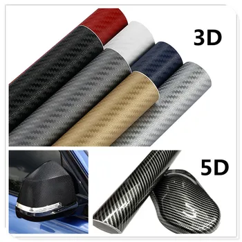 

127cm 3D 5D CAR Carbon Fiber Vinyl stickers Decals FOR Kia Provo K9 Cross Carens CUB Trackster Ray K2 Naimo Pro Venga