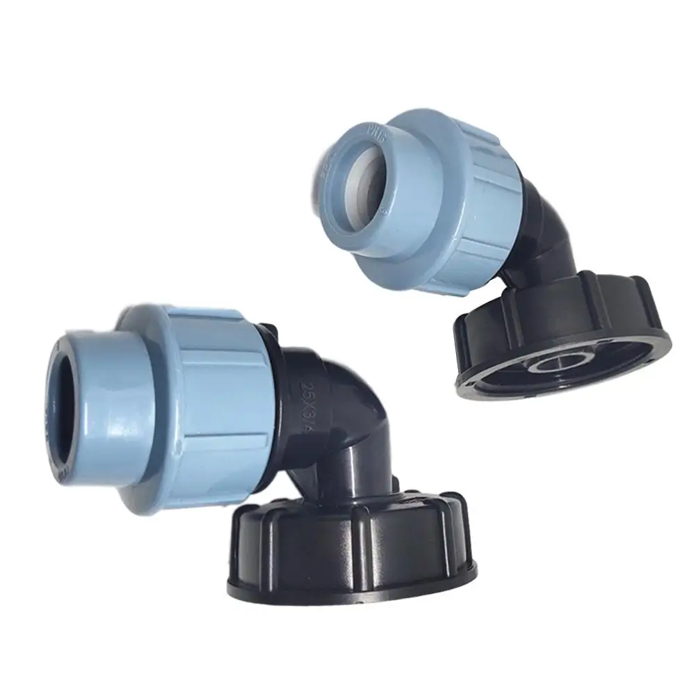 IBC Tank Tap Adapter IBC Tank Thread Faucet With 2 PE Tube Garden Irrigation Tools Connection Valve Hose Switch Fittings