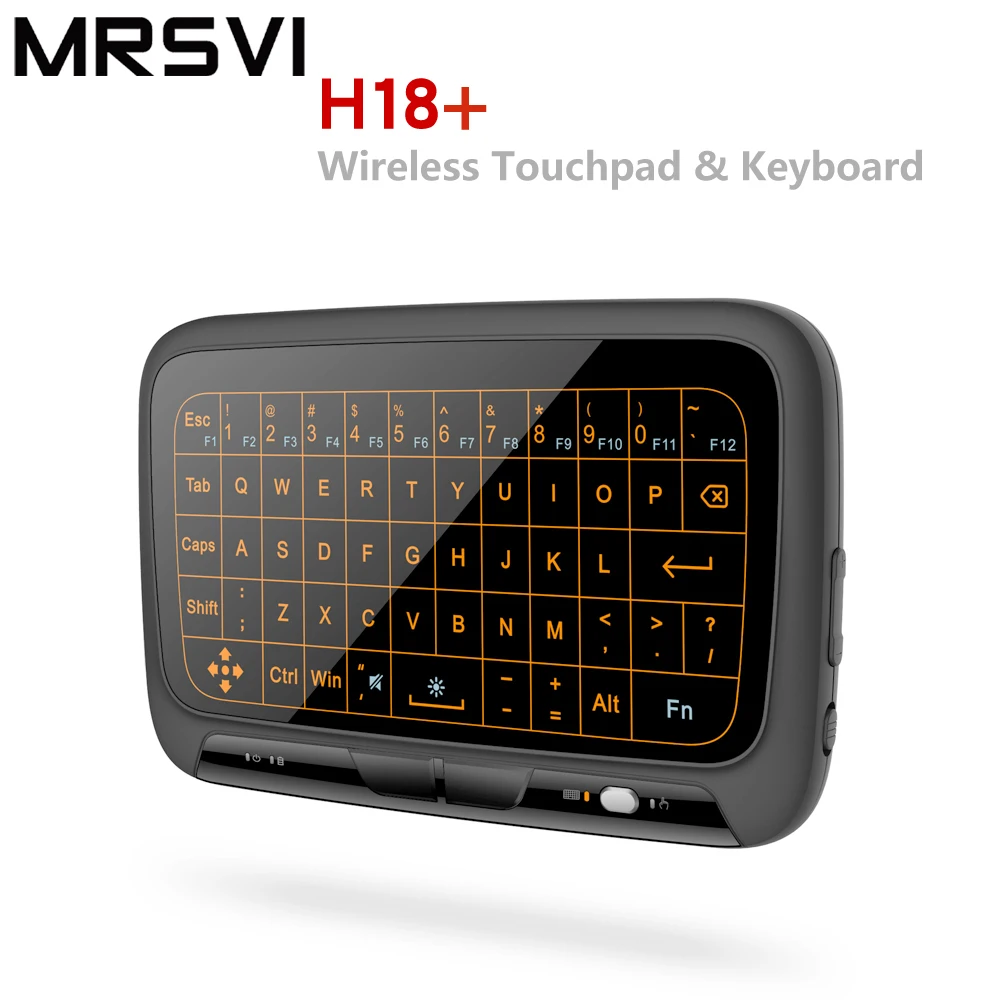 MRSVI новый дизайн H18 + полноэкранная сенсорная беспроводная клавиатура с тачпадом
