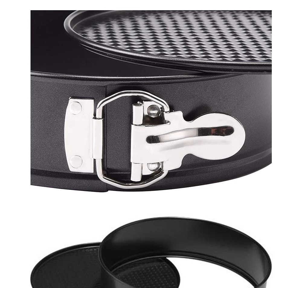 Non-Stick Round Cheesecake Pan With Parchment Paper Liners 4/7/9 Inch Springform Cake Pan With Removable Bottom              086
