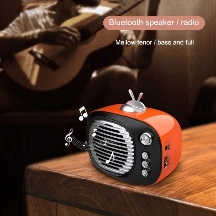 Винтажный Ретро Bluetooth динамик fm-радио старомодный классический стиль поддерживает AUX TF карты LSMK99