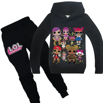 

LoL suprise Original Children's Sets Hoodies pants lol dolls joggers sportwear Toddler Girl Clothes Sports Suit Tracksuit