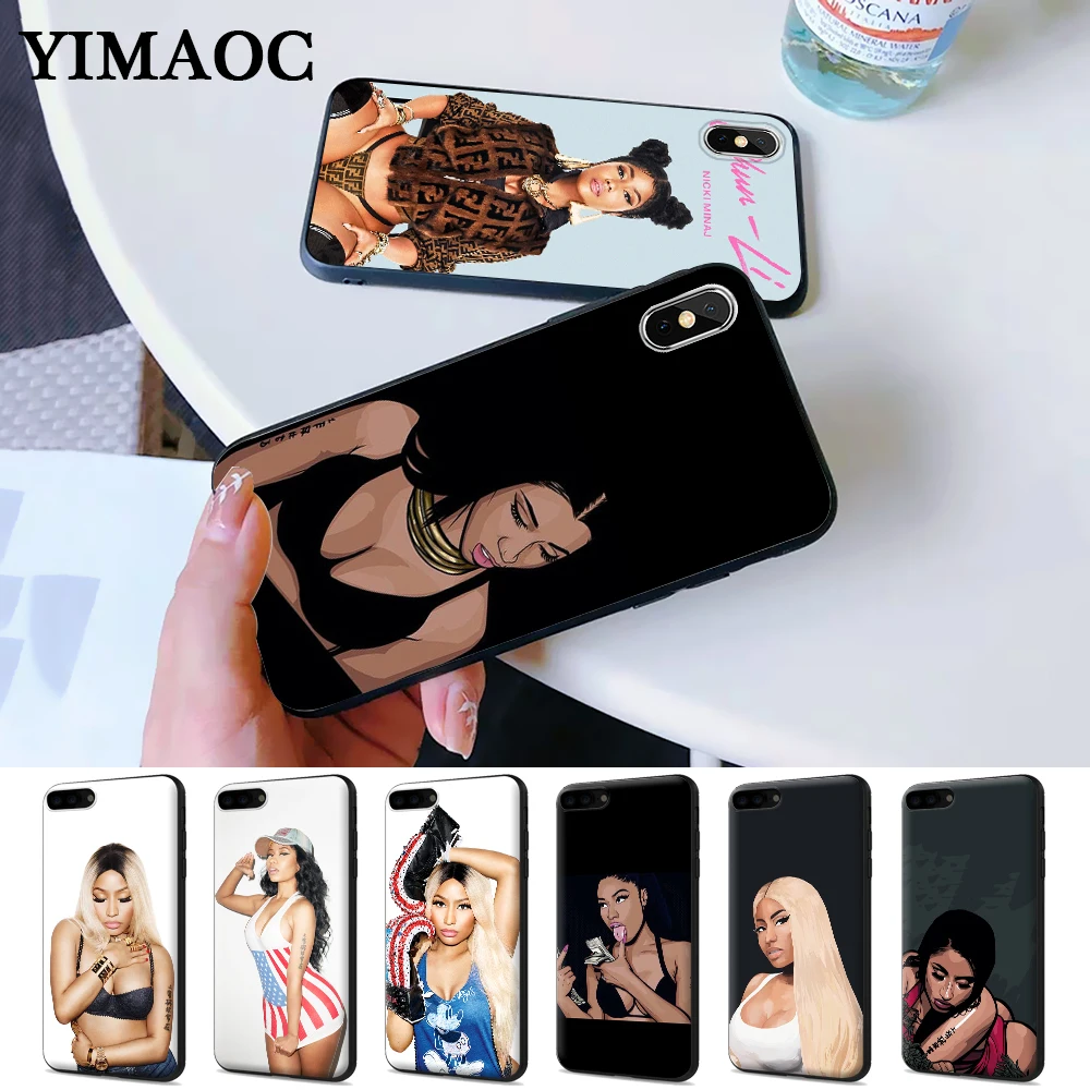 

Nicki Minaj Silicone Case for iPhone 5 5S 6 6S Plus 7 8 X XS Max XR