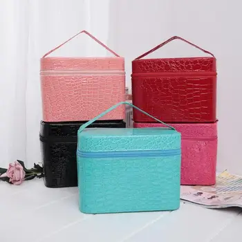 

84 Bottles Diamond Painting Charms Rhinestones Tool Storage Bag PU Leather Beads Diamond Embroidery Storage Box Storage Bag