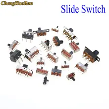 

10 pcs Slide Switch Micro-power Toggle Switch Single and Double-row Direct-inserted Horizontal Sliding Second Gear Third Gear