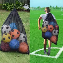 

Mesh Bag Ball Thicker Large Capacity Drawstring Sport Equipment Basketball Soccer Sports Mesh Storage Bag for Kids Mesh Bag Ball