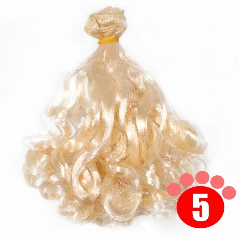15cm Imitation Mohair Wigs Curly Hairpiece For 1/3 BJD/SD Uncle Blyth Doll DIY