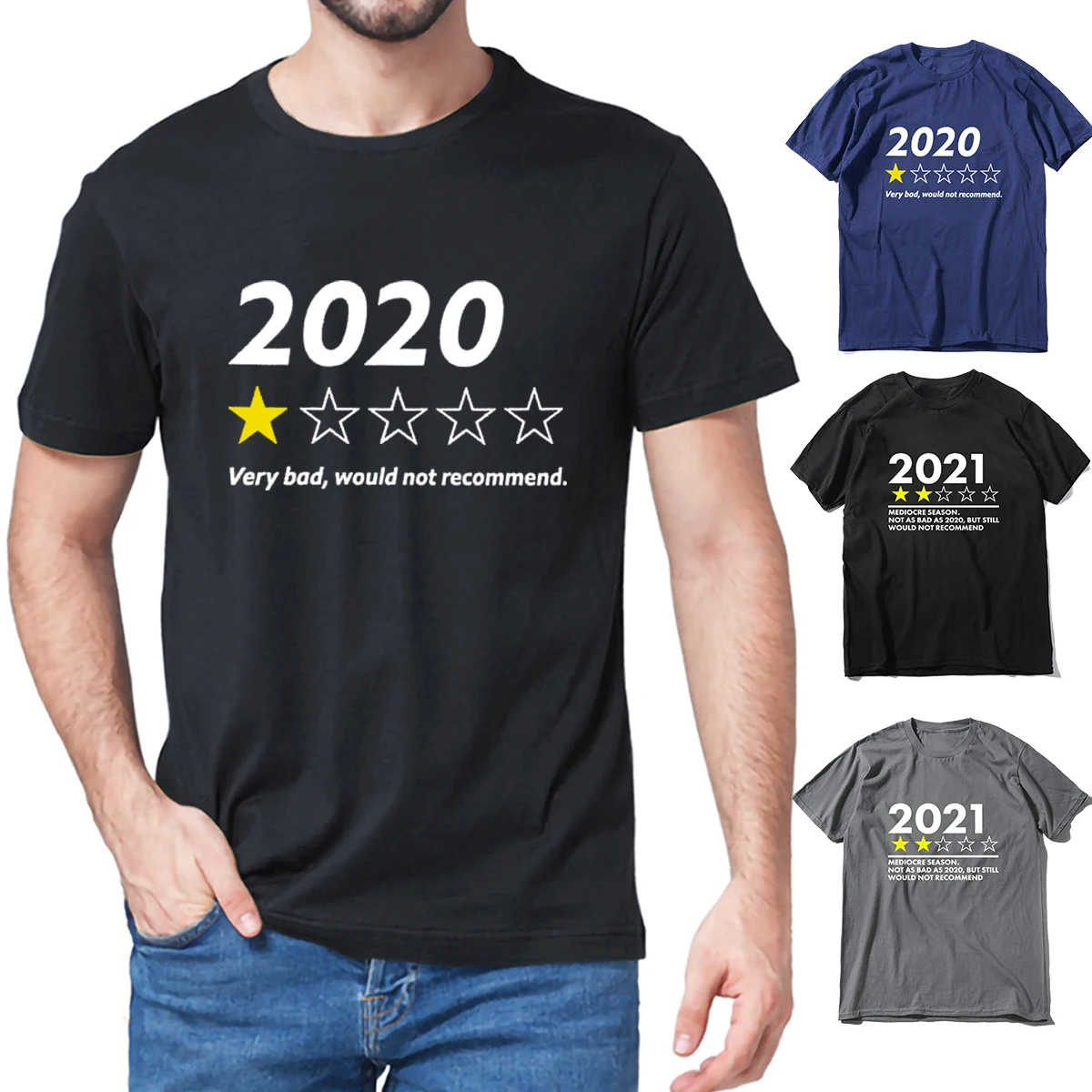 Camiseta de manga corta de algodón para hombre y mujer, camiseta divertida con cuello de 100%, camiseta negra 2020