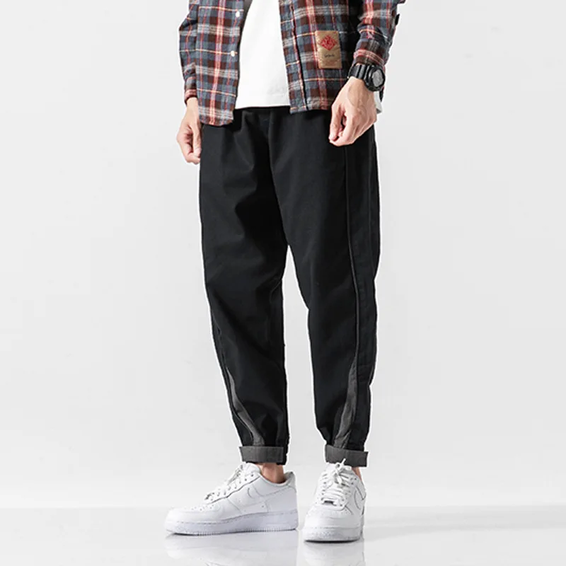 

City Where the Product Autumn New Style Japanese-style Retro Loose-Fit Hip Hop Bags Bib Overall Men's Casual Pants MEN'S Pants