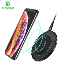 FLOVEME Qi Wireless Charger For Samsung 10w Fast Charger Wireless Charging Pad For Iphone Xiaomi Mi Huawei Wireless Mobile Phone