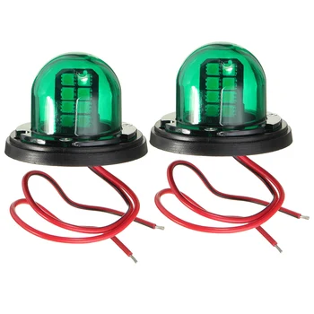 

1 Pair Stainless Steel+ABS Red Blue Navigation Light Boat Marine Indicator Spot Light Marine Boat Accessory Boat Yacht Sailing