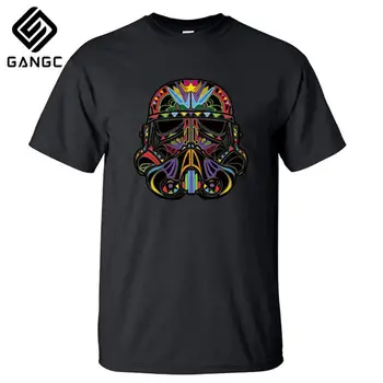 

Short Sleeve Tee Creative fashion Star War t-shirts Cotton Tee Men Darth Vader Heavy Metal printing Designer Funny T Shirts