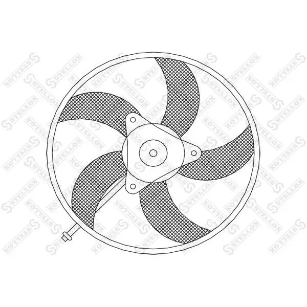 Вентилятор охлаждения VW Lupo/Polo all 95 STELLOX 29-99256-SX