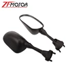 Rear Wing View Side Glass MIRROR Black Rearview Mirrors for Kawasaki Ninja ZX-6R ZX6R 2005-2008 ZX-10R ZX10R 2004 2007 2006 2005 4