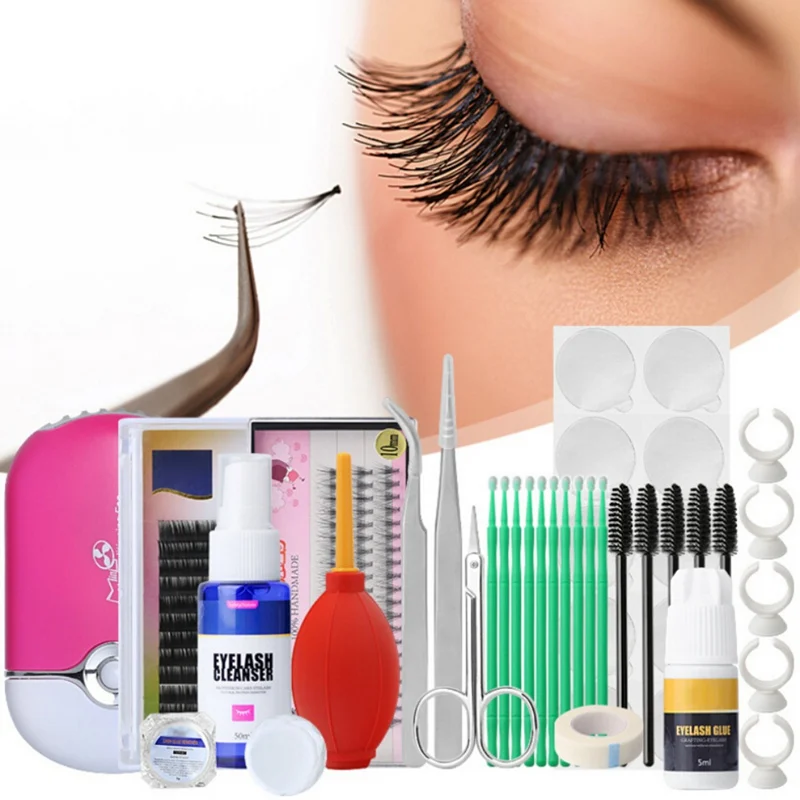 

Eyelash Extension Kits Training Makeup False Eyelashes Extension Glue Tool Practice Kit For Makeup Practice Eye Lashes Graft