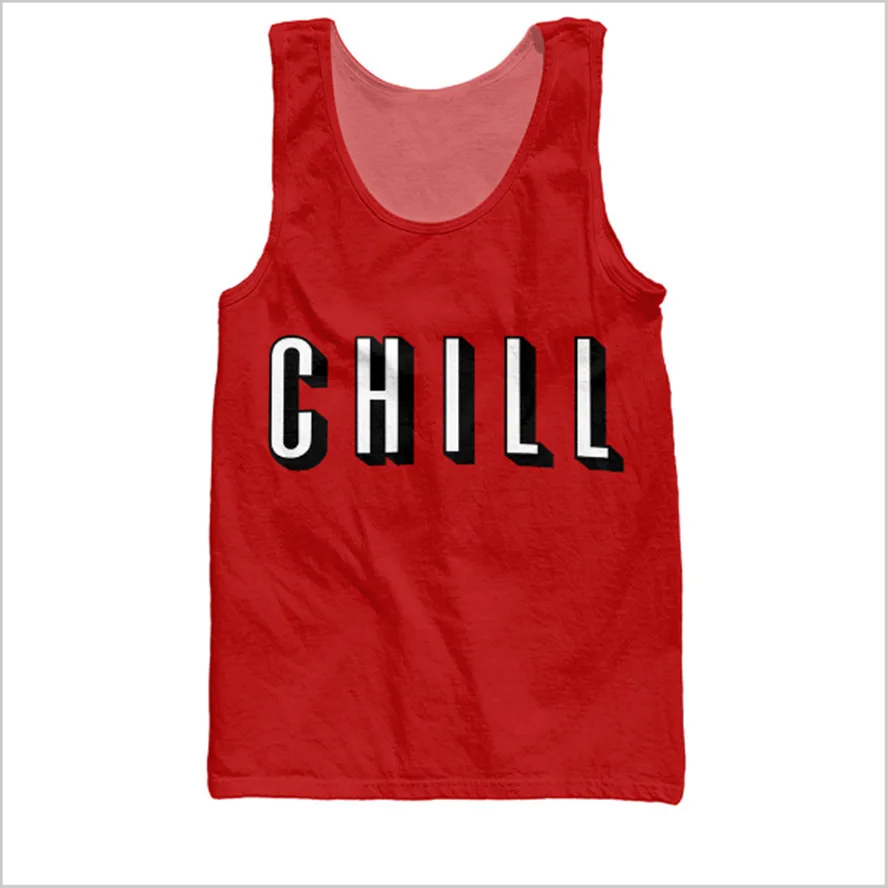 Chill Tank Топы Для женщин мужчин Летний стиль синглеты без рукавов рубашка большого
