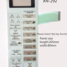 Панель микроволновой печи NN-GT546W переключатель пленки сенсорная кнопка XN-292 XN-161