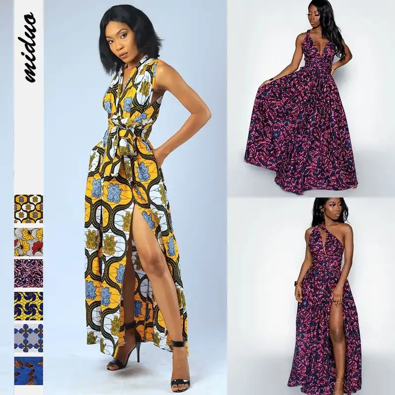 long kitenge dresses for slim ladies