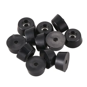 

HOT Furniture Non-slip Tapered Rubber Feet Washer 22mm x 10mm 12 Pcs