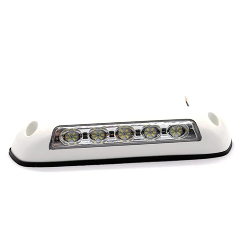 

1 PCS 12V 2.6w White shell RV awning 5 LED compartment lighting with rubber base Spotlight