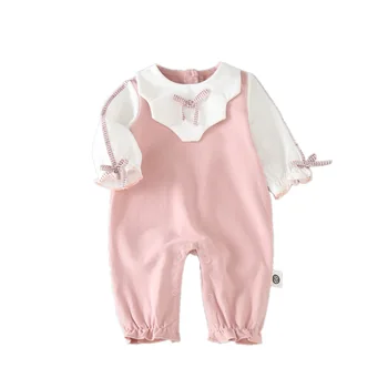 

2020 Cute Spring Baby Romper Newborn Baby Clothes Kids Long Sleeve Jumpsuit Cotton Boys Clothes Baby Girls Romper