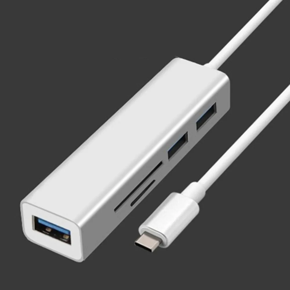 Type-C-Многофункциональный USB 3,0 концентратор SD/TF кард-ридер