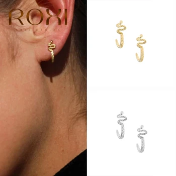 

ROXI Cool Snake Dragonfly Beetle Bull Head Pendientes Cartilage Earrings for Women Animal Insect Piercing Stud Earring Jewelry