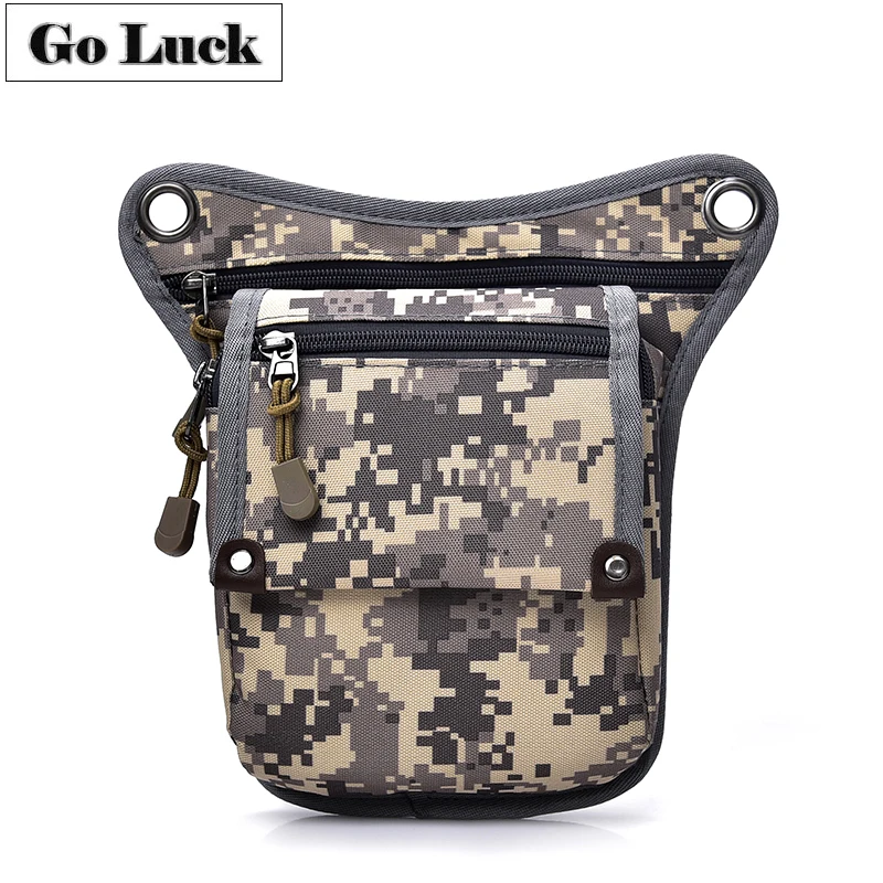 

GO-LUCK Brand Nylon Casual Multi-function Men's Leg Thigh Waist Gun Pack Men Shoulder Messenger Bags Cell Phone Case
