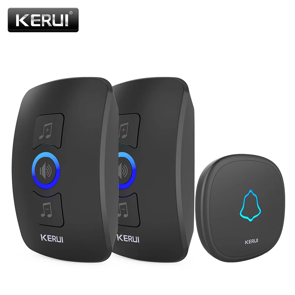 KERUI M525 беспроводной дверной звонок комплект домашней безопасности умный дверной звонок колокольчики Водонепроницаемый Открытый сенсорная кнопка супер Длинная передача