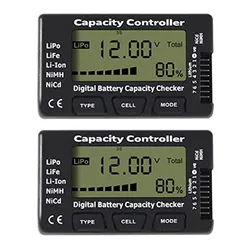 Rc cellmeter 7 controlador verificador de capacidade da bateria digital testador tensão para lipo vida li ion nimh nicd medidor de célula