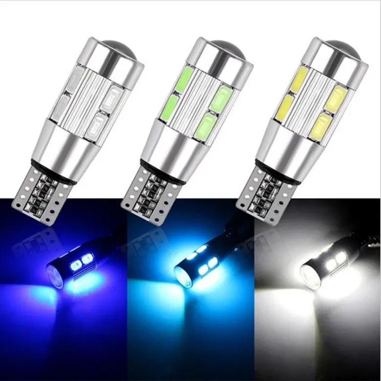 

2PCS Car Styling Car Auto LED T10 Canbus 194 W5W 10 SMD 5630 LED Light Bulb No Error LED Light Parking T10 LED Car Side Light