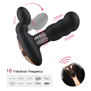 Anal Vibrator G-Spot Sex Toys for Adult Women Men Prostate Massager Stimulate Strapon Dildo Anal Butt Plug With Remote Control 2