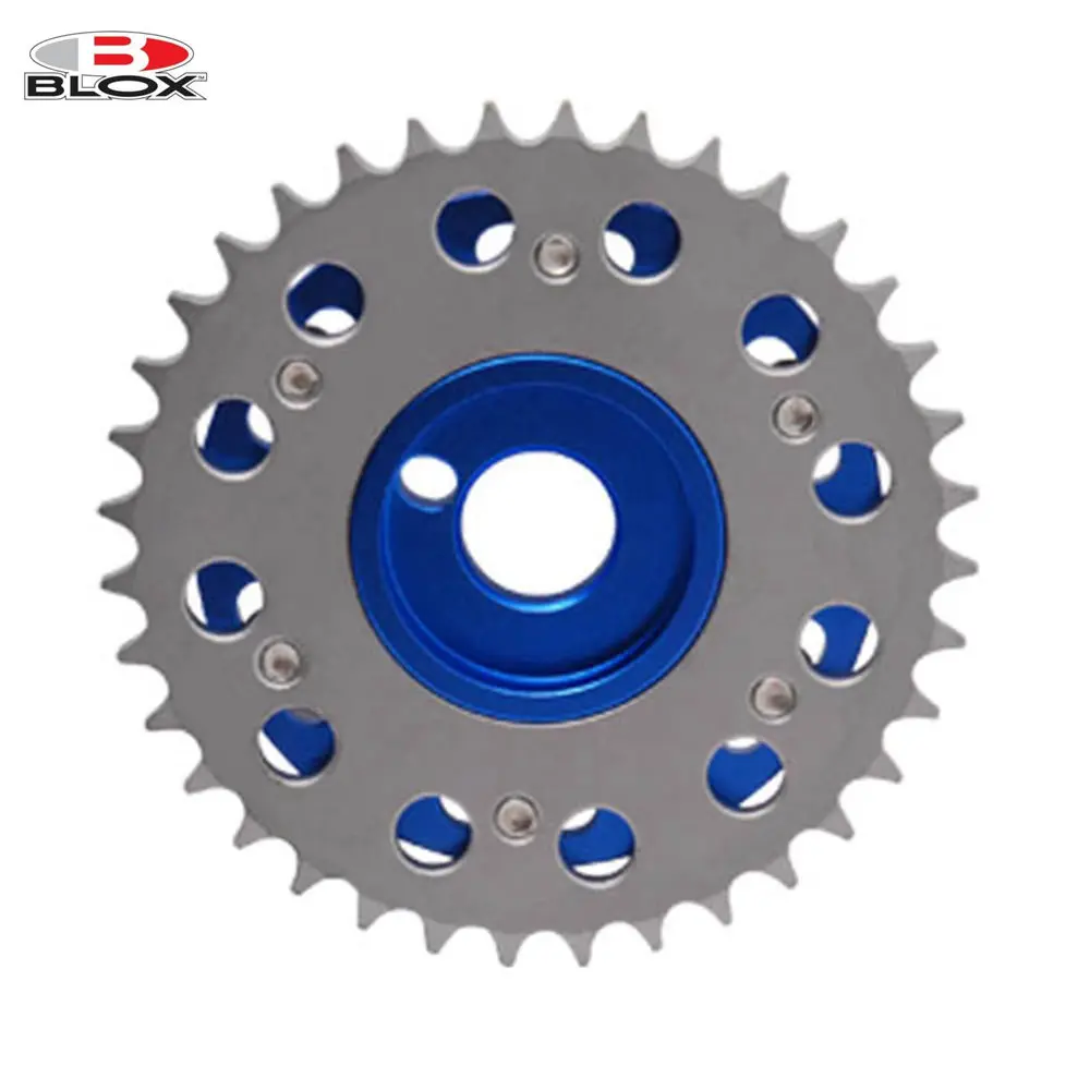 Blox 2Pcs Adjustable Cam Gears Timing Gear pulley kit For Nissian engine S13 SR20DE / T Inlet and Exhaust EP-CGSR20-BL