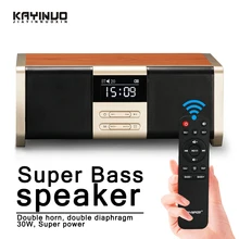 KATINUO 3D Беспроводная стереоколонка Super Bass деревянные Bluetooth колонки для мобильного телефона Зарядка Поддержка tf-карты AUX U диск