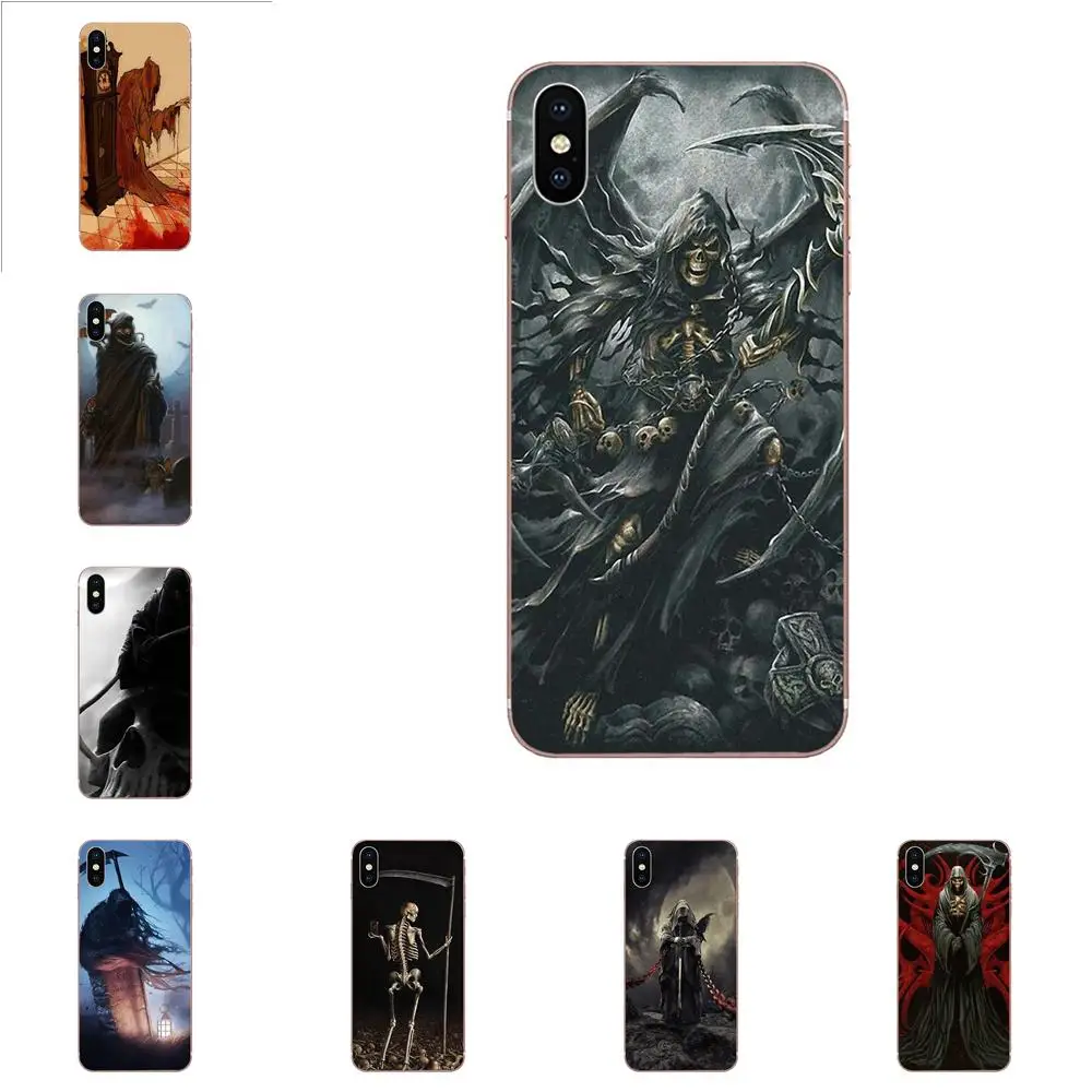 

TPU Phone Capa For Xiaomi Mi3 Mi4 Mi4C Mi4i Mi5 Mi 5S 5X 6 6X 8 SE Pro Lite A1 Max Mix 2 Note 3 4 Grim Reaper Gothic Death Angel