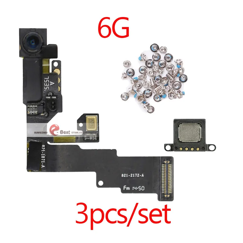 Высокое качество фронтальная камера кольцо держатель для iPhone 5 5S 5C 6S 6 Plus фронтальная камера объектив правый датчик приближения гибкий кабель