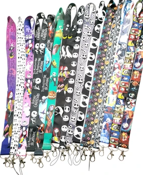 

New 30 Pcs Nightmare Before christmas Key Chains Neck Strap Keys Lanyards DD-81