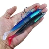 15pcs/lot Lead Eel Fish soft bait set Fishing lure kit Wobblers jig head Silicone baits lifelike Sea Bass Carp pike long tail ► Photo 3/6