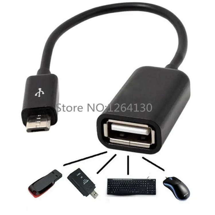 Кабель хоста Micro USB2.0 OTG 5-контактный преобразователь адаптер кабель для Samsung galaxy