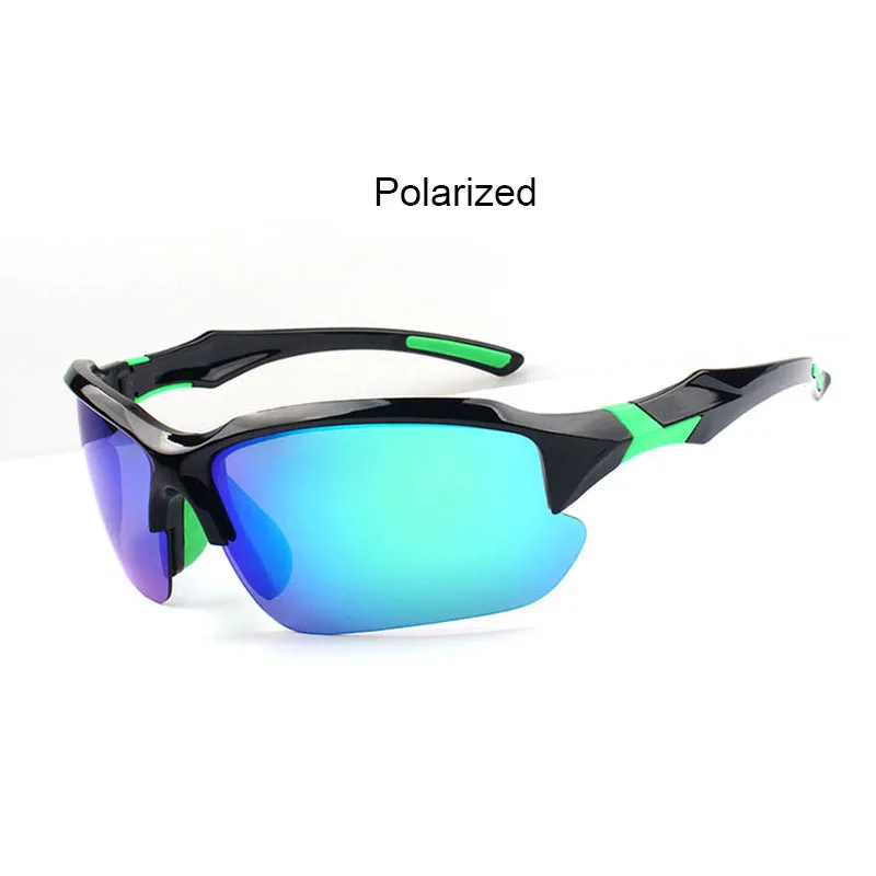 Black Lightblue Мужские и женские фотохромные очки для рыбалки, анти-УФ поляризованные рыбацкие очки, очки для спорта на открытом воздухе, пешего туризма, альпинизма, велосипедные солнцезащитные очки - Цвет: Black Lightblue