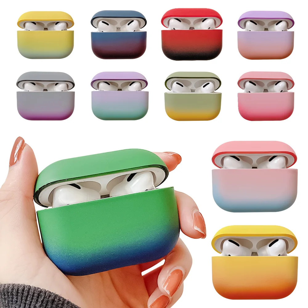 Custodie Per Auricolari Con Gradiente Carino Per Apple Airpods Pro 2 Caramelle Colorate Cover Air Pod 2 1 Protezione Lusso Hard Pc Fashion Boite