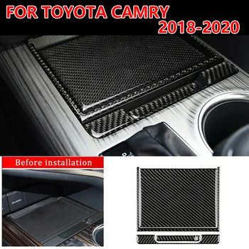

Interior Storage Box Cover Center Console For Toyota Camry 2018-2020 Black Lid